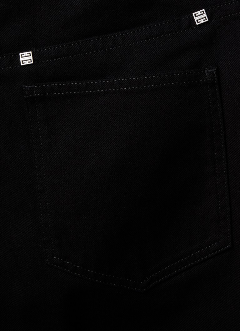 Blugi Givenchy cu croială largă și imprimeu colorat distressed