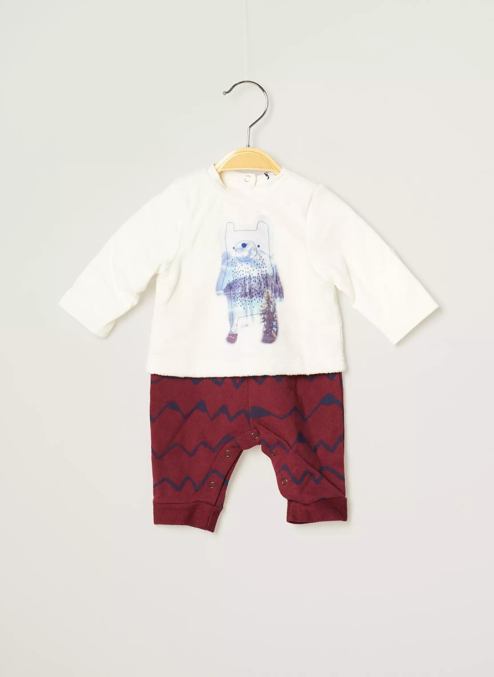 3 Pommes Ensembles Pantalon Garcon couleur rouge