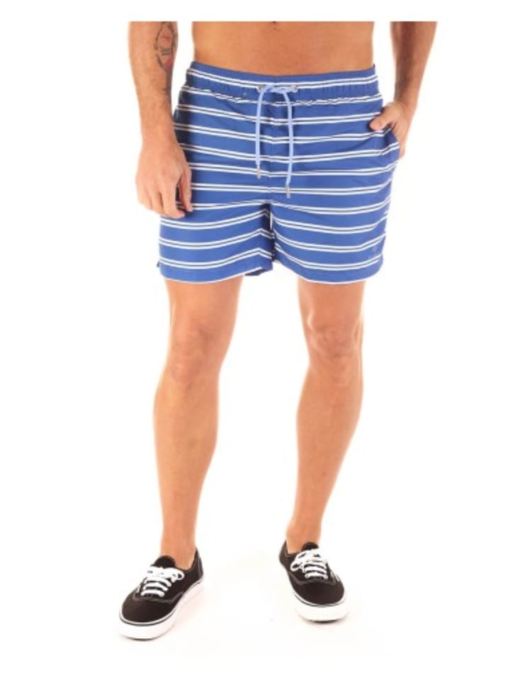 Gant Badeshorts in Marineblau / Weiß günstig kaufen