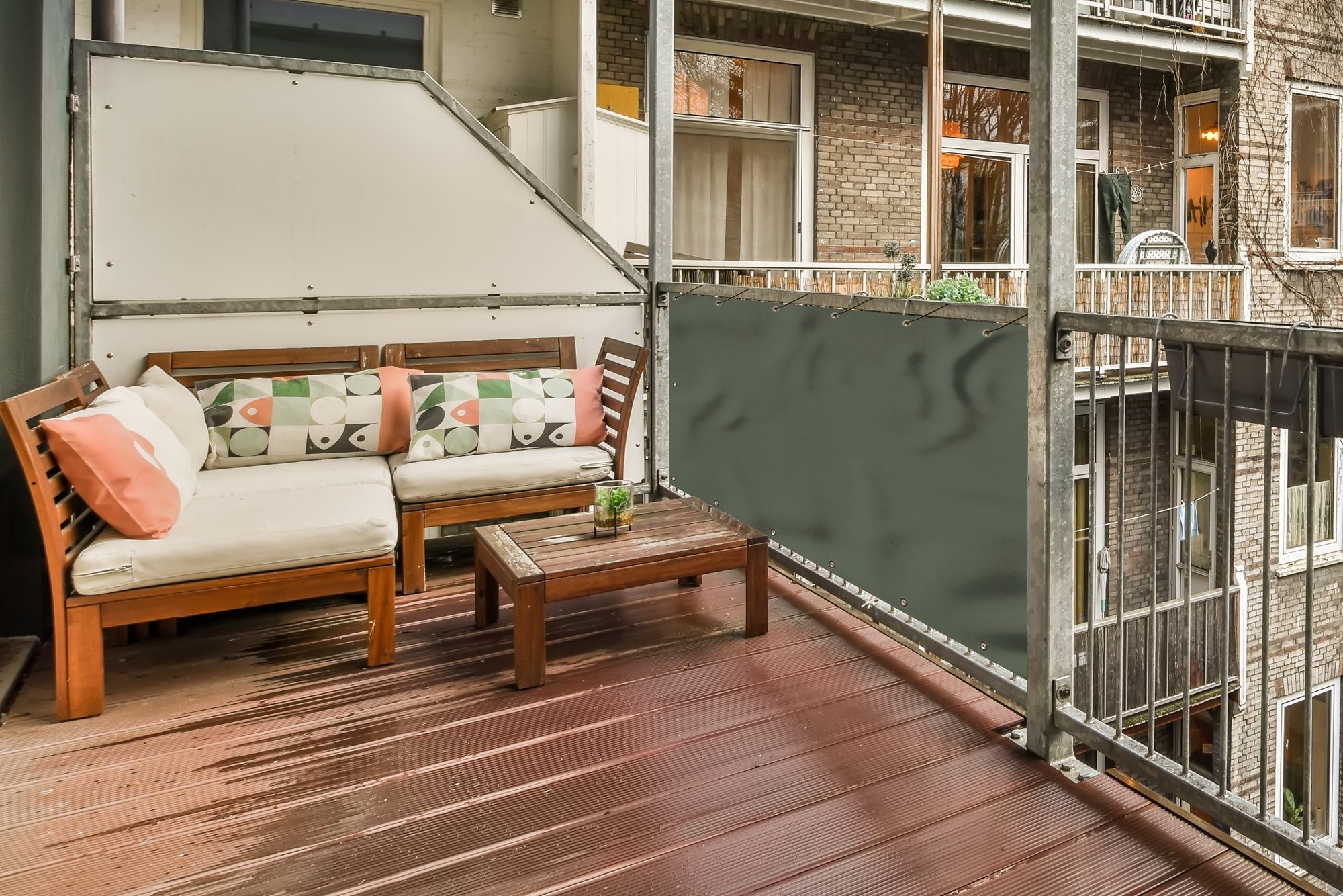 MuchoWow Balkonsichtschutz Grün - Einfarbig - Olivgrün (1-St) Balkonbanner, Sichtschutz für den Balkon, Robustes und wetterfest
