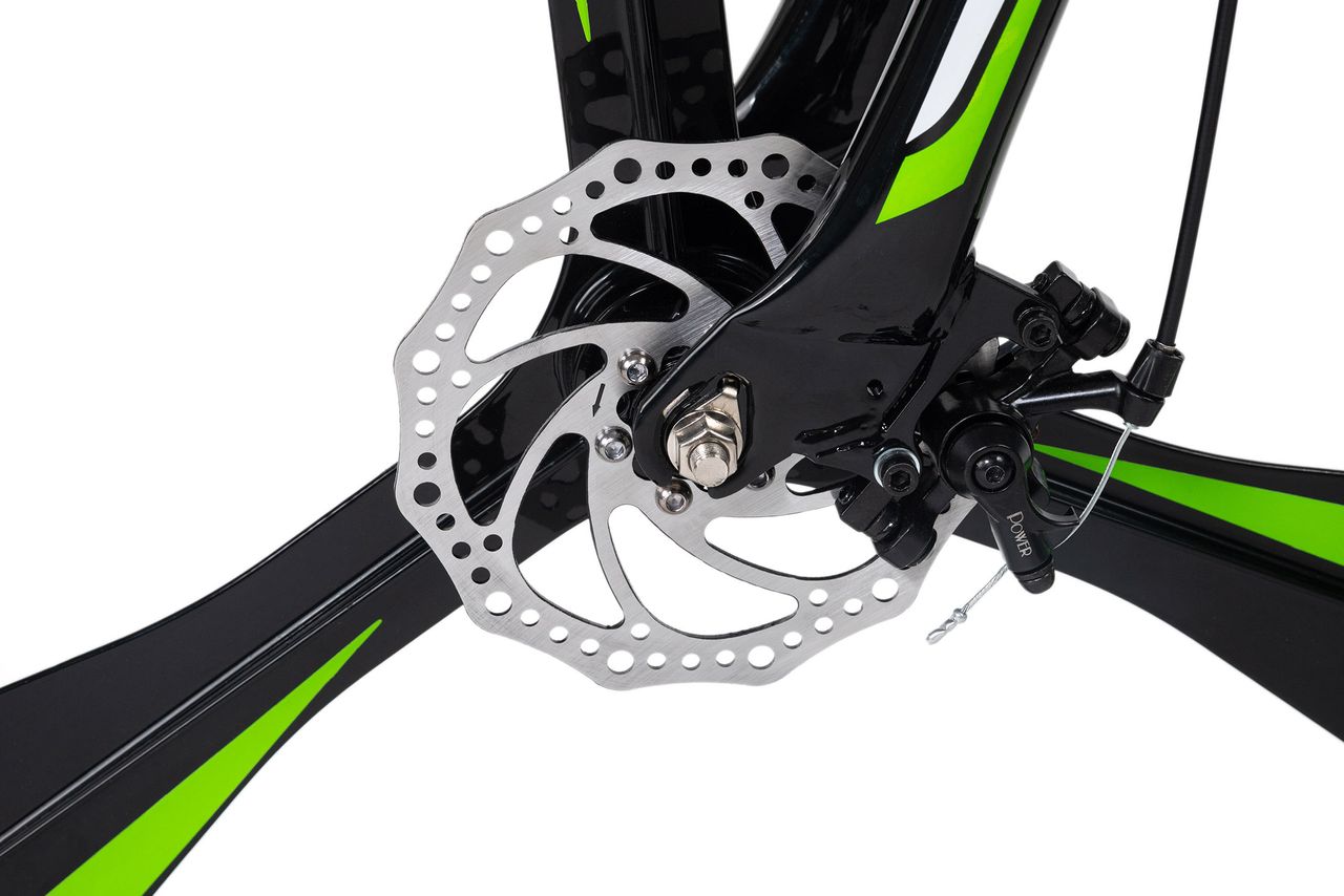 KS Cycling Mountainbike Hardtail 26'' Sharp Schwarz-Grün RH 51 cm