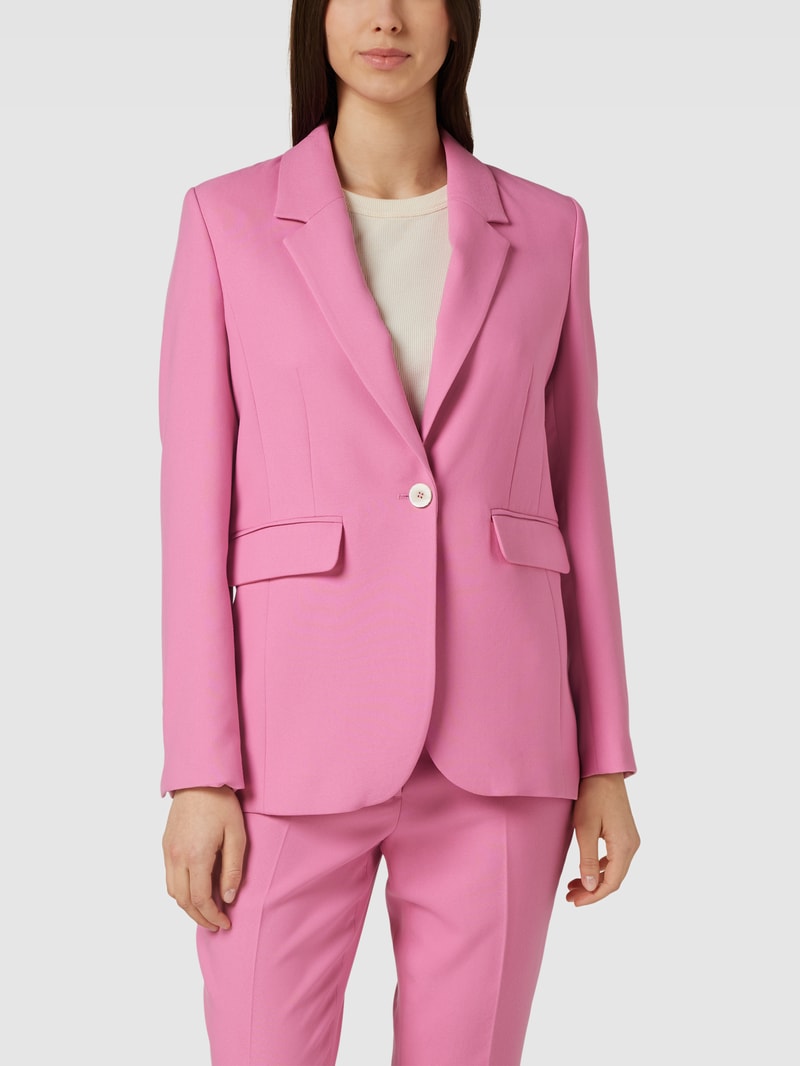 Blazer mit Pattentaschen in pink