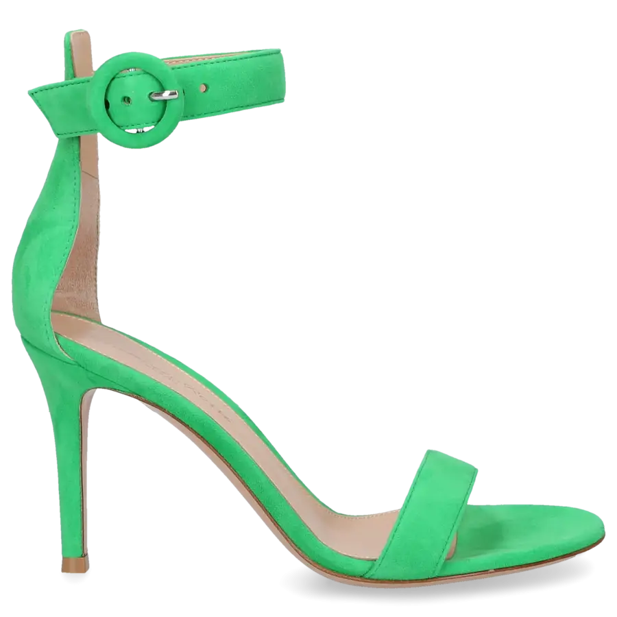 Gianvito Rossi - Sandalen PORTOFINO 85 Veloursleder - grün