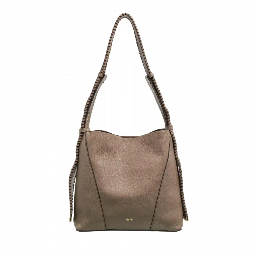 Abro - Abro Shoulder Bags Leder Taupe - taupe