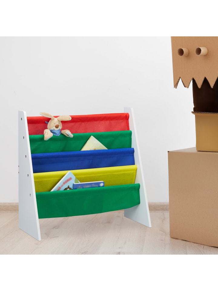 relaxdays Bücherregal Kinder in Bunt günstig kaufen onesize