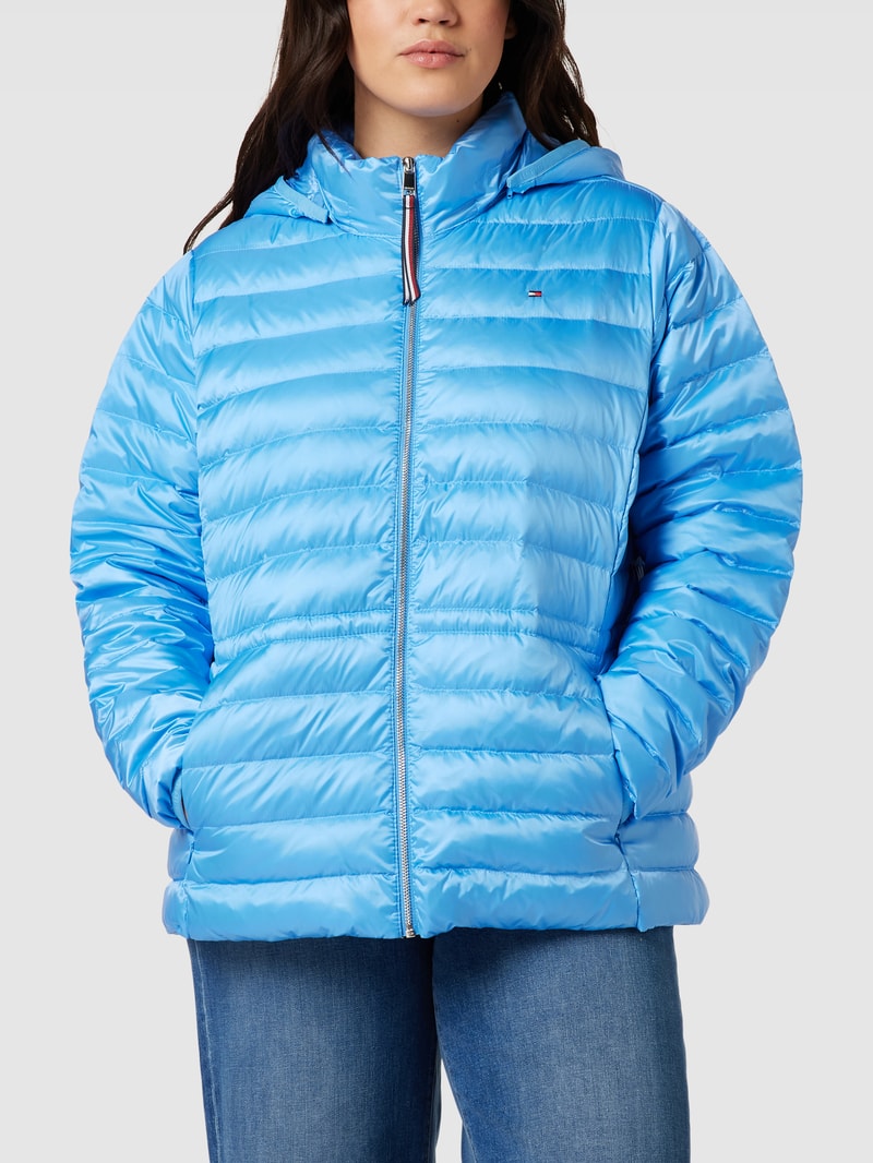 PLUS SIZE Daunenjacke in Stepp-Optik in türkis