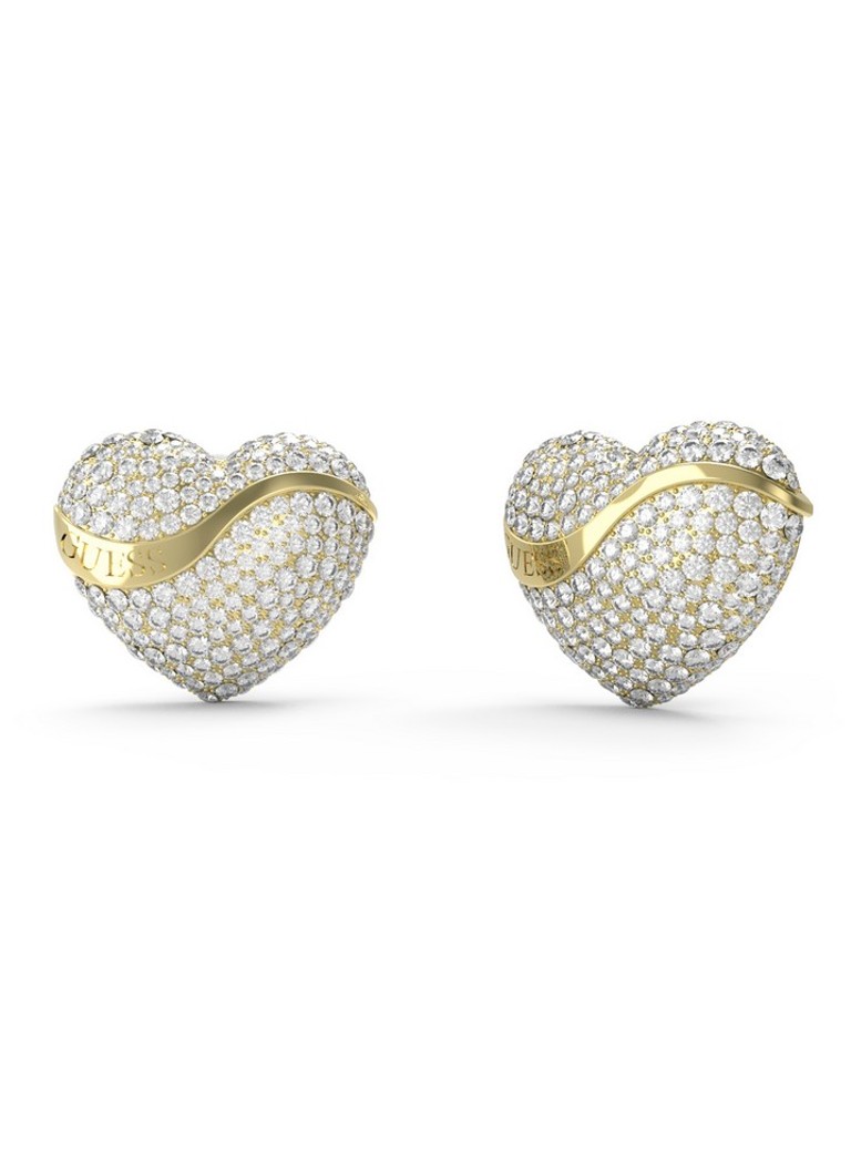 GUESS Stud earrings with crystal JUBE04490JWYGT-U