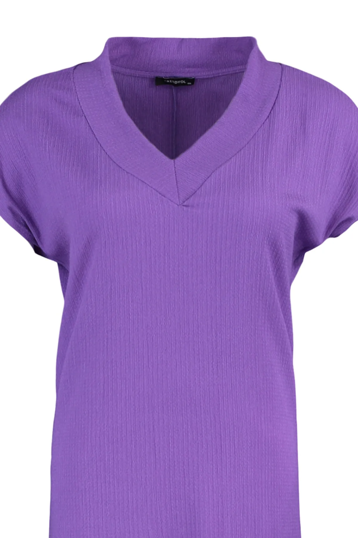 Trendyol Curve  Lila gerade geschnittenes Strickkleid TBSSS22EL2365