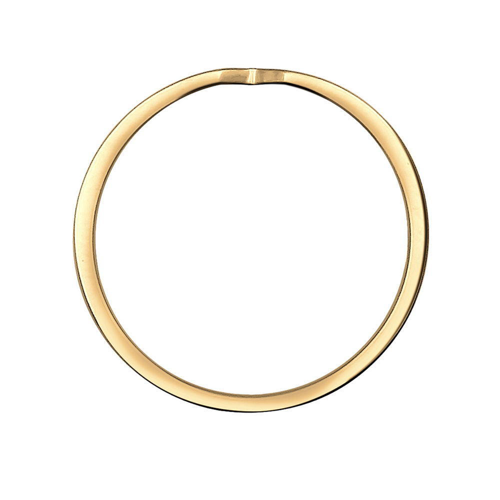 Elli Elli Bague Femme Découpée Tendance de Base en Argent Sterling 925 Bague