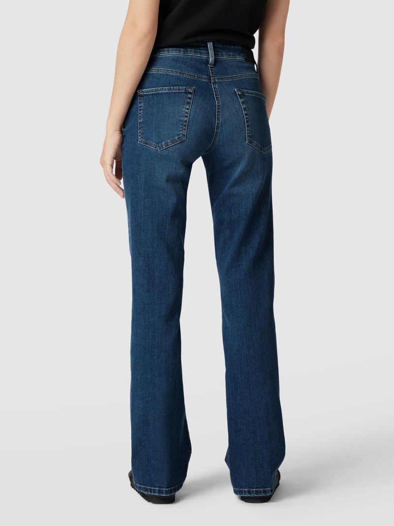 Flared Jeans mit Stretch-Anteil Modell 'PARIS FLARED' in blau