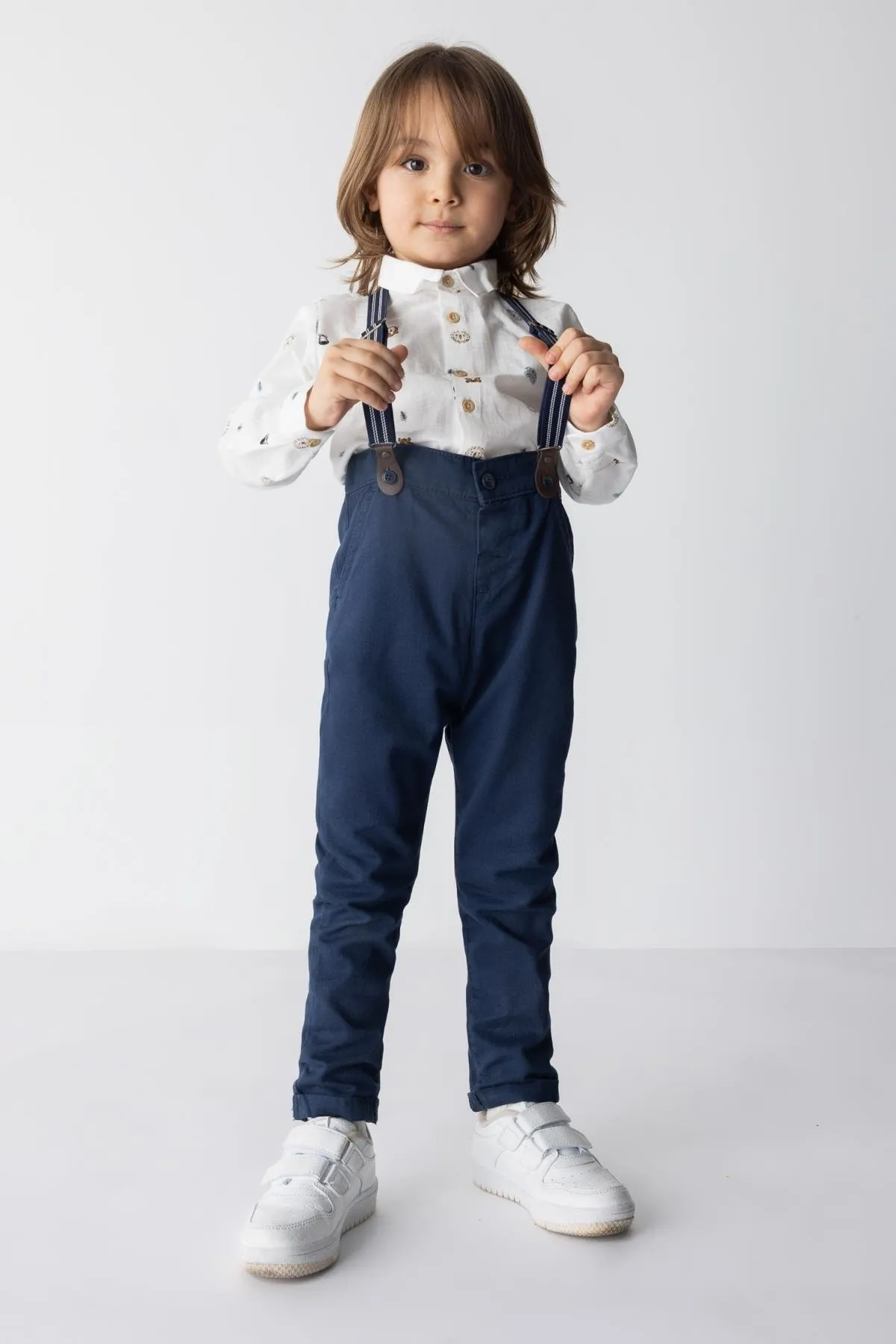 DeFacto  Hosenträger-Gabardine-Hose für Babys im 2er-Set
