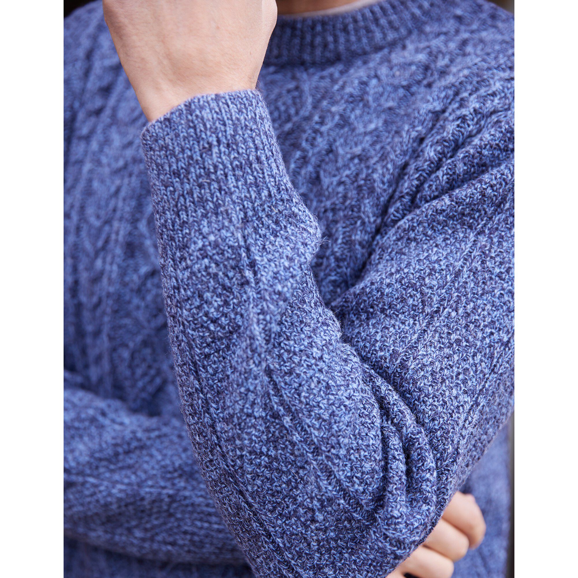 Pull irlandais col rond