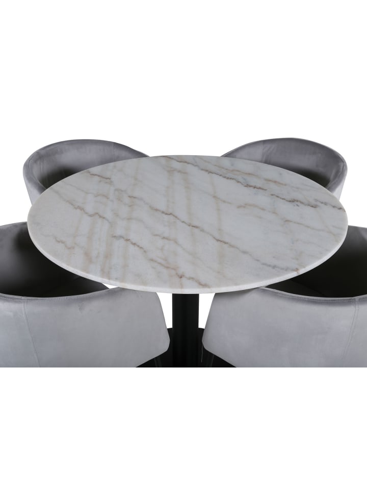 ebuy24 Essgruppe Estelle 105 (5-teilig) Grau 106 x 106 cm günstig kaufen onesize