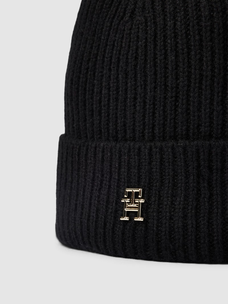 Beanie aus Kaschmir in schwarz