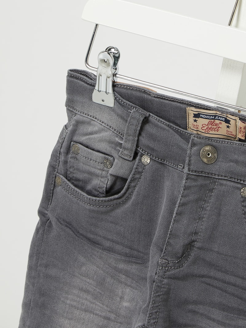 Skinny Fit Jeans mit Stretch-Anteil in hellgrau