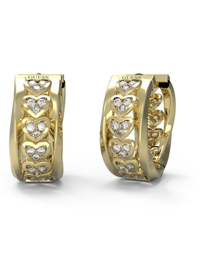Σκουλαρίκια GUESS με κρύσταλλα JUBE04604JWYGT-U