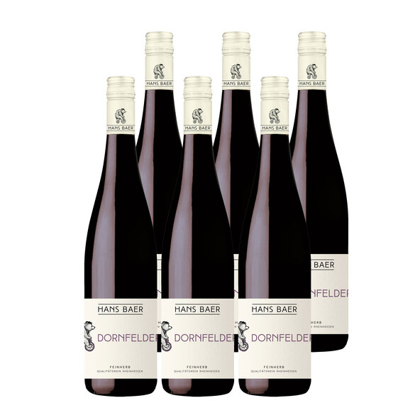Dornfelder feinherb Rheinhessen, 6 Flaschen à 0,75 l