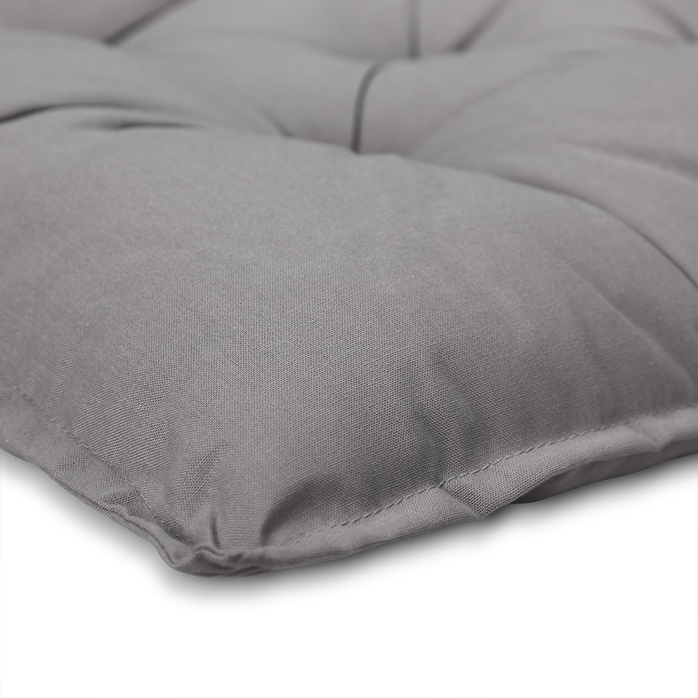 Casaria Detex® Sitzkissen 4er-Set Hellgrau 40x40x8cm
