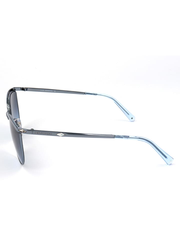 Swarovski Damen-Sonnenbrille in Blau günstig kaufen 56