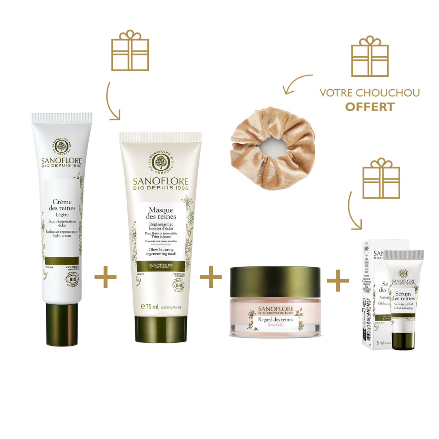 Sanoflore Reines Coffret Routine Anti-Age Global - 5 Produits