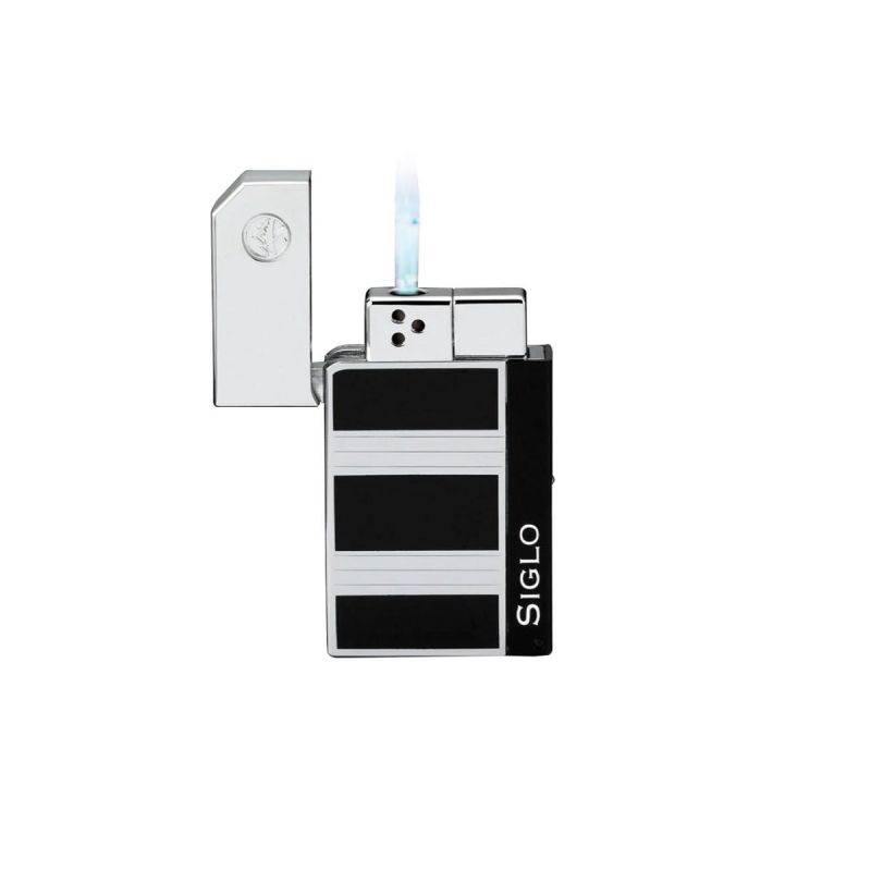 Zigarrenfeuerzeug der Marke Siglo, Chrome Lighter High Altitude Obsidian Chrome
