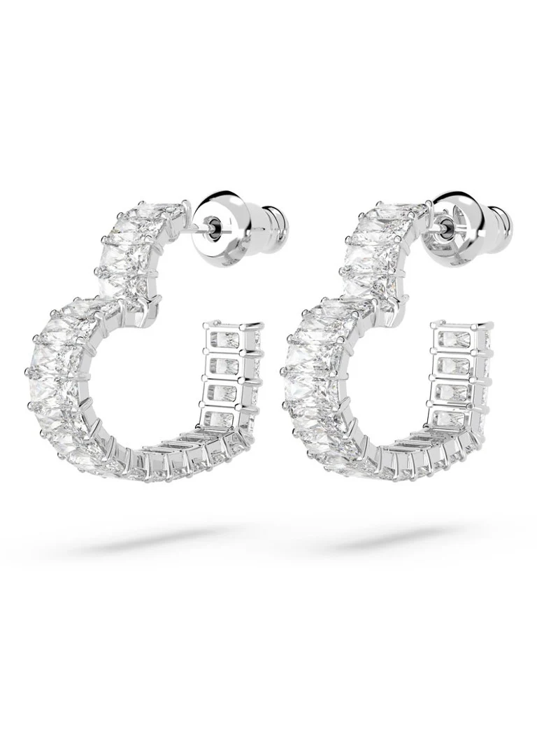 Swarovski MATRIX PE HOOP HRT S BIANCO/RHS