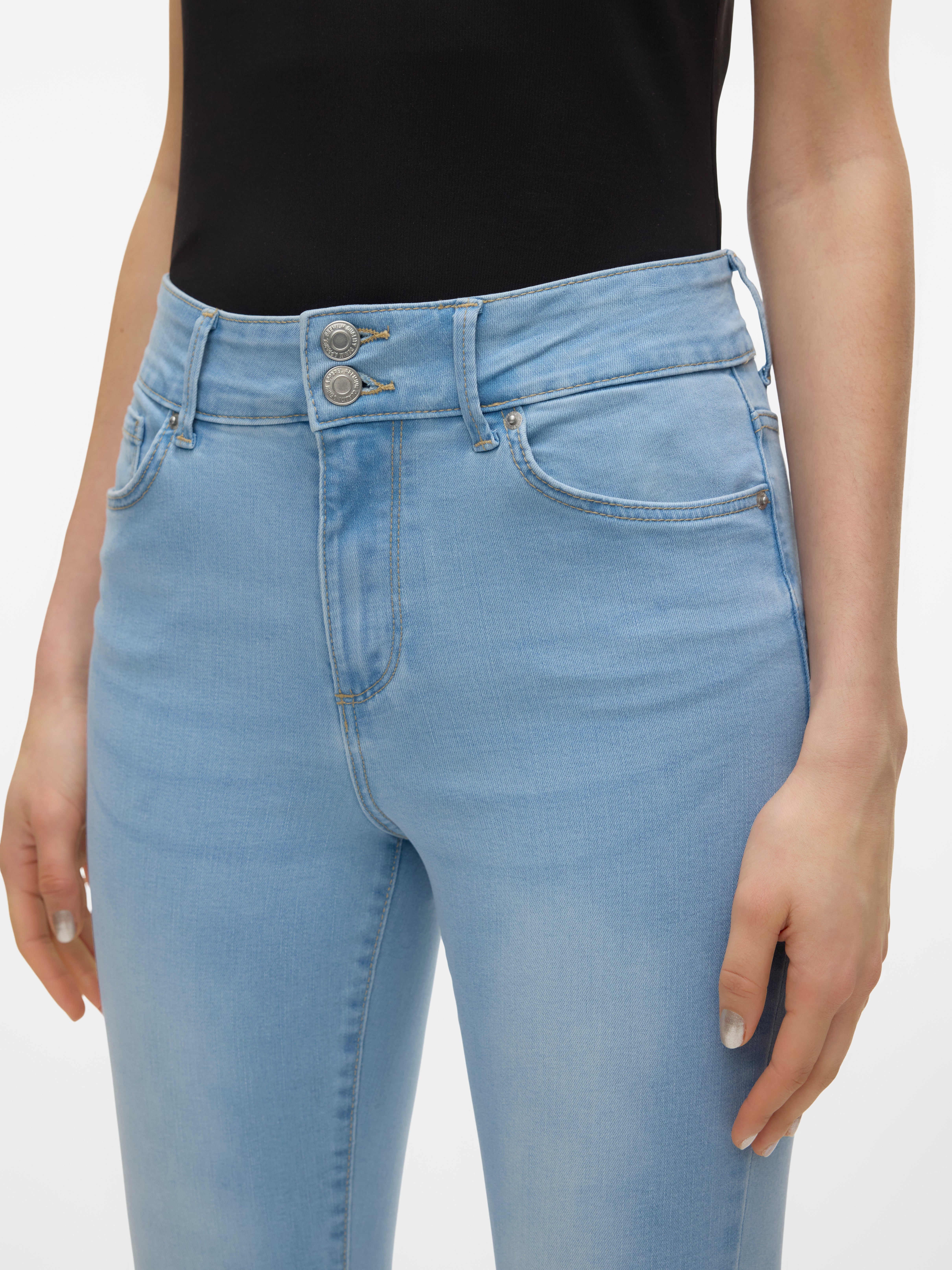 VMSOPHIA Hohe Taille Slim Fit Jeans