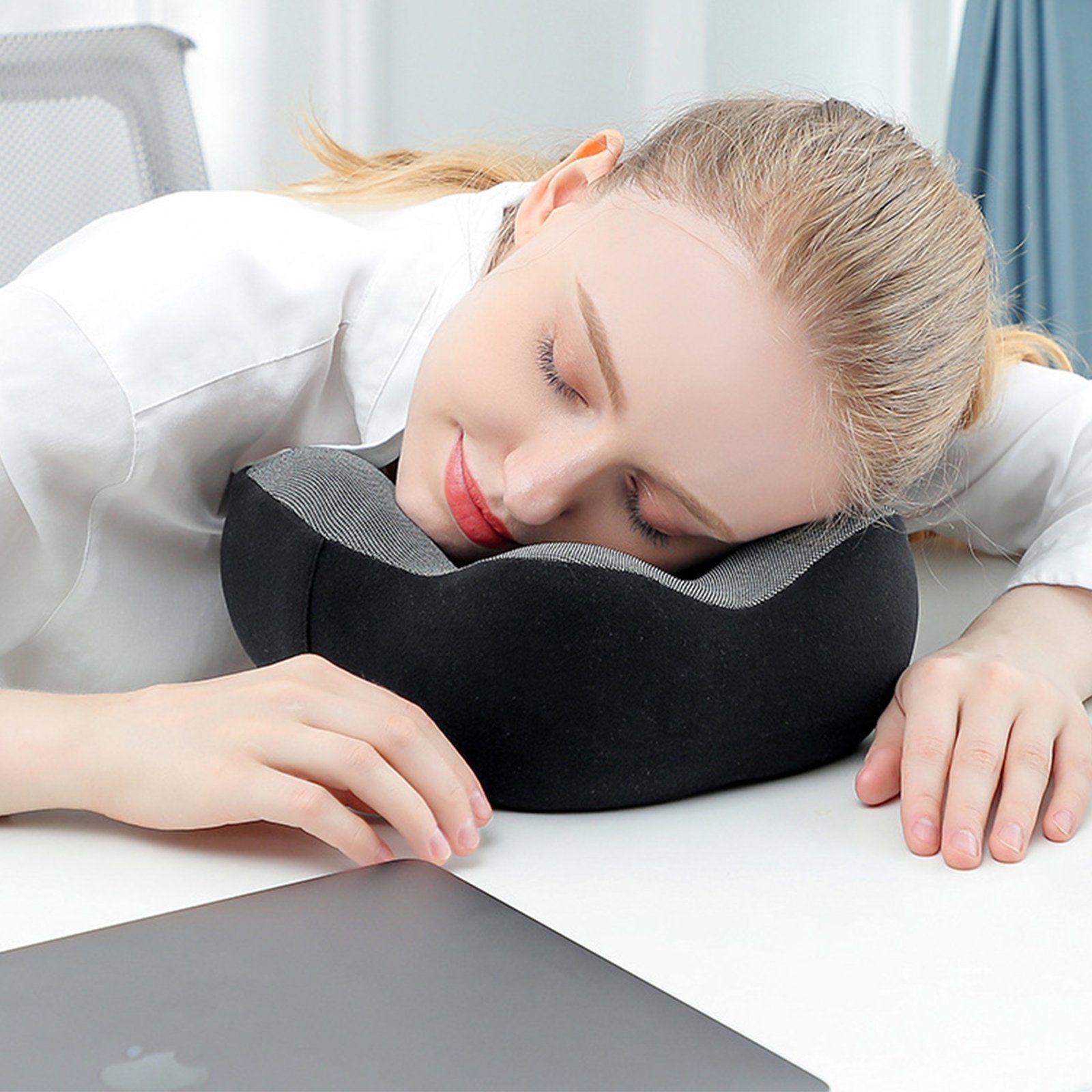 CALIYO Nackenkissen Nackenkissen, Nackenhörnchen Memory Foam, Ergonomisch Gestaltetes Reisekissen, Nackenkissen Reise