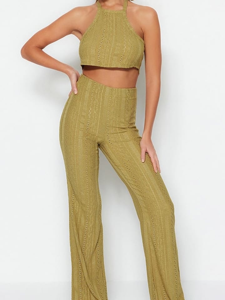 trendyol 2tlg. Outfit in Grün günstig kaufen M
