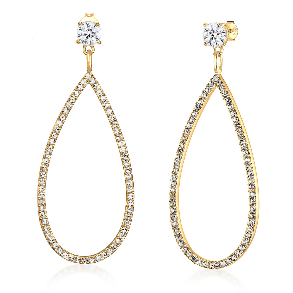 Elli PREMIUM Elli PREMIUM Boucles d'Oreilles Femmes Pendentif d'oreilles Goutte étincelant ave Boucles d'oreilles