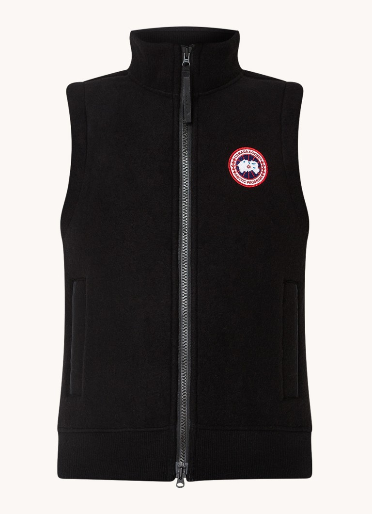 Canada Goose Mersey prsluk od mješavine vune s vezom logotipa