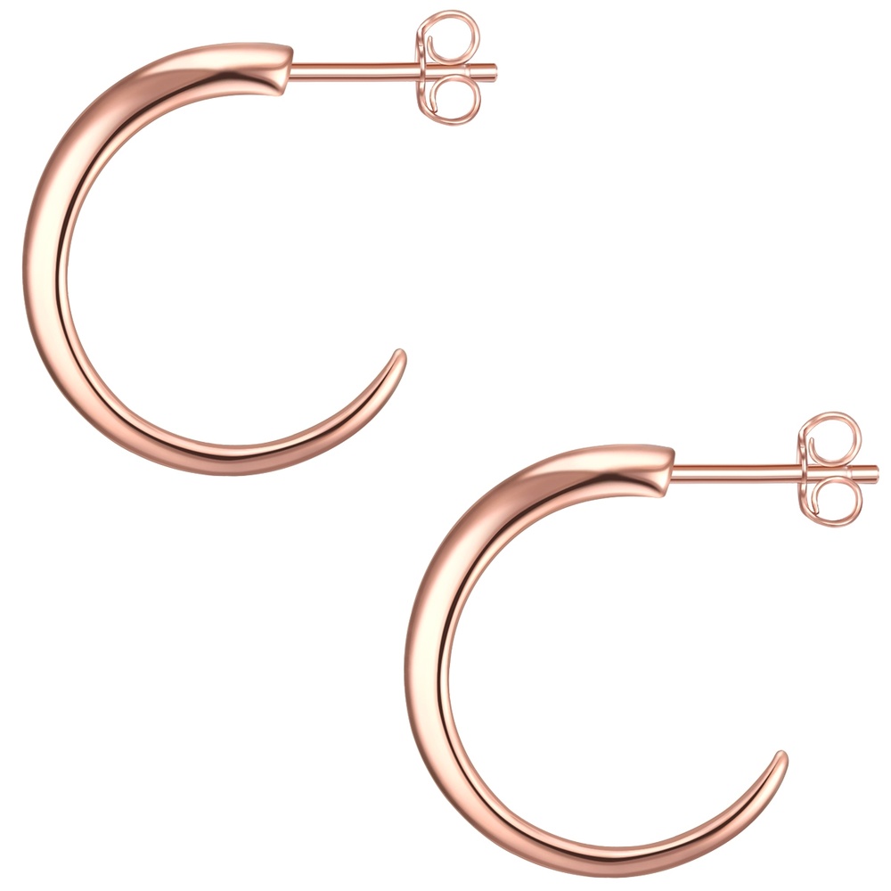 Glanzstücke München Créoles en argent Argent sterling en Or rose Boucles d'oreilles