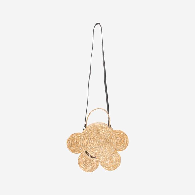 Sac fille fleur paille beige Catimini