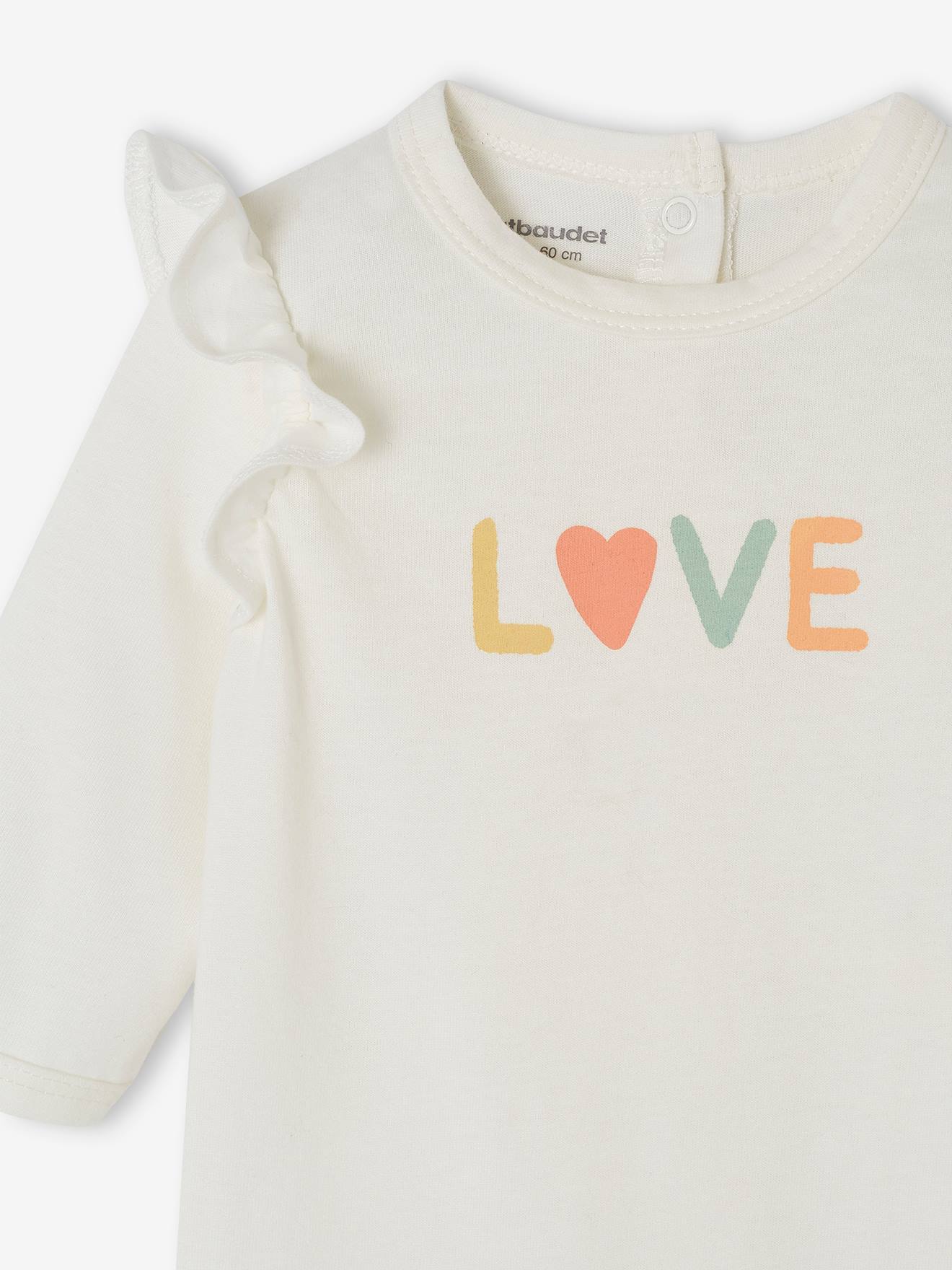 Vertbaudet 2er-Pack Baby Strampler aus Jersey Oeko-Tex - pfirsich