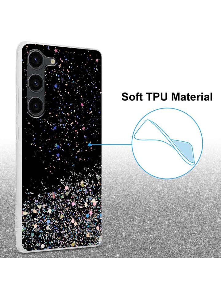 cadorabo Hülle für Samsung Galaxy S23 Glitter in Schwarz mit Glitter günstig kaufen onesize
