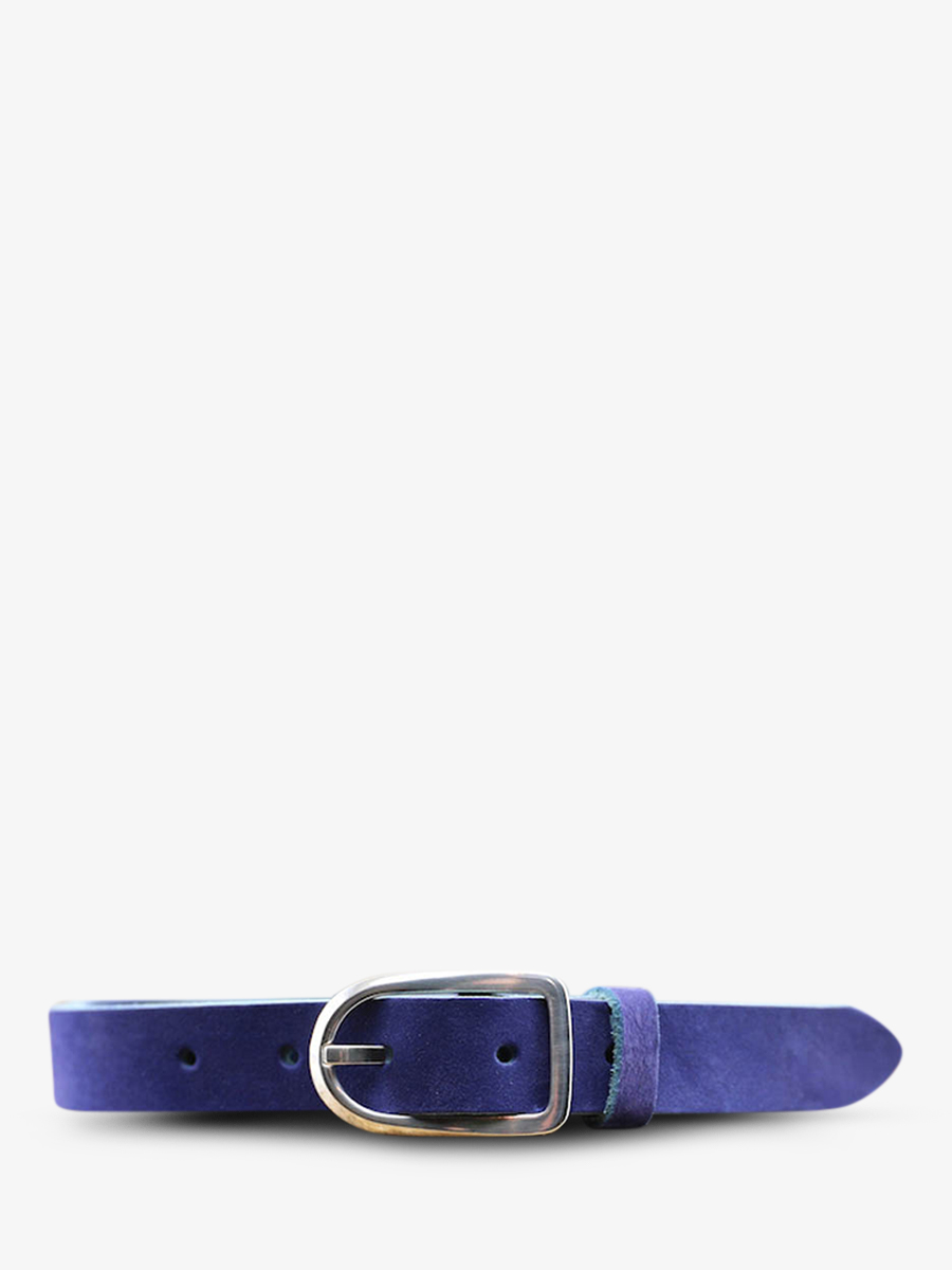 LaCeinture Magnifique Nubuck - 25mm - Bleu Électrique