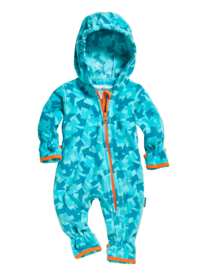 Playshoes Fleece-Overall Pfeile Camouflage in Petrol günstig kaufen