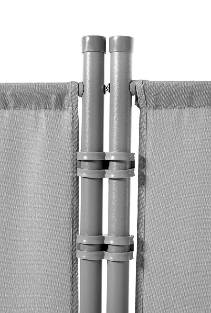 HC Home & Living Stellwand Paravent 3tlg. ca. 260 x 170 cm - Hellgrau