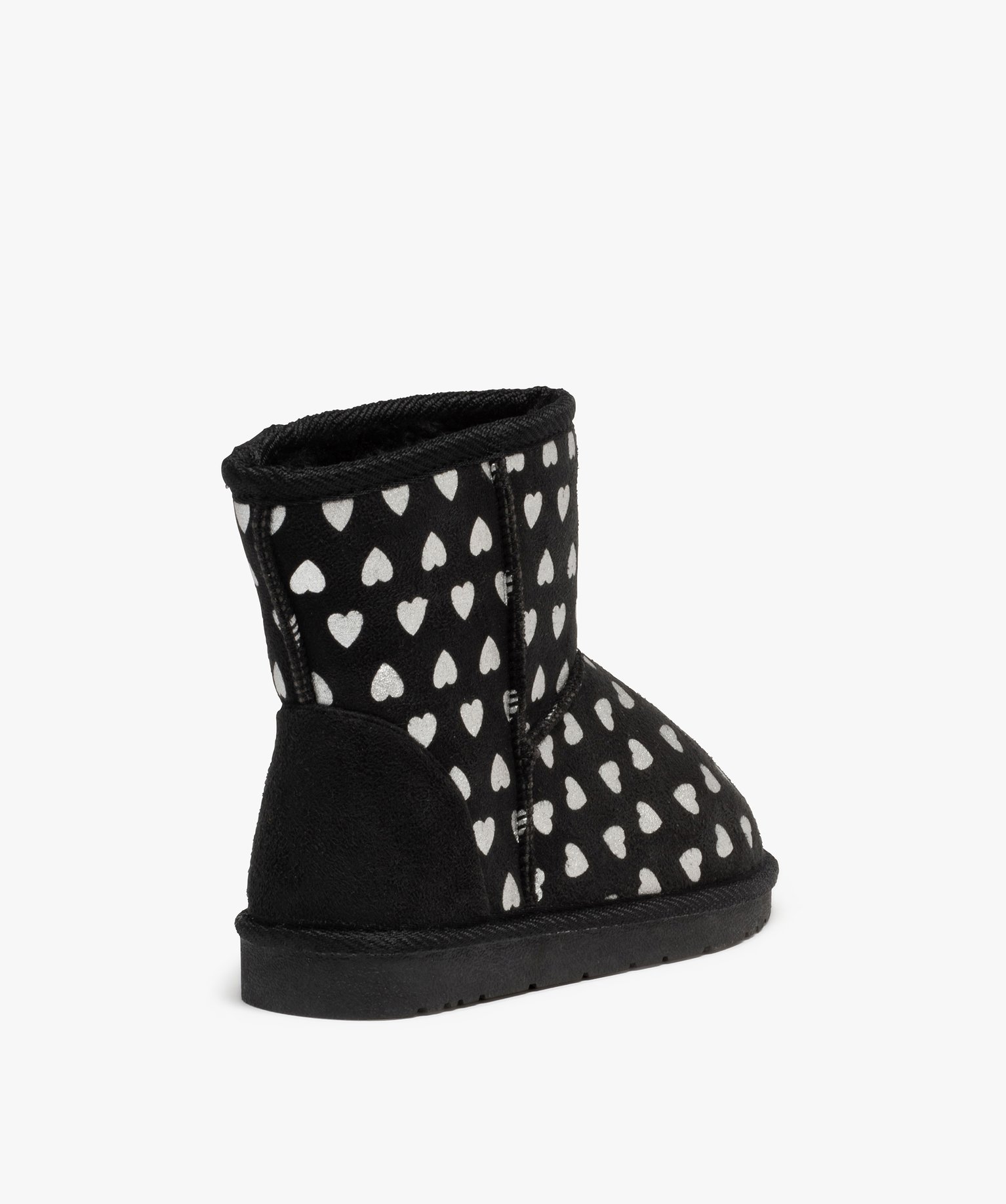 Boots fille dessus suédine imprimée curs métallisés | GEMO