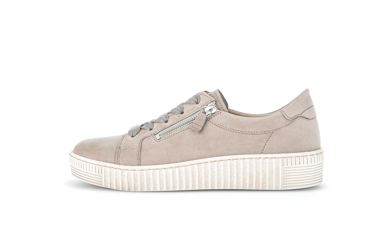 GABOR Freizeit Schnürer beige Gabor Fashion Sneaker low 43.334.12 beig