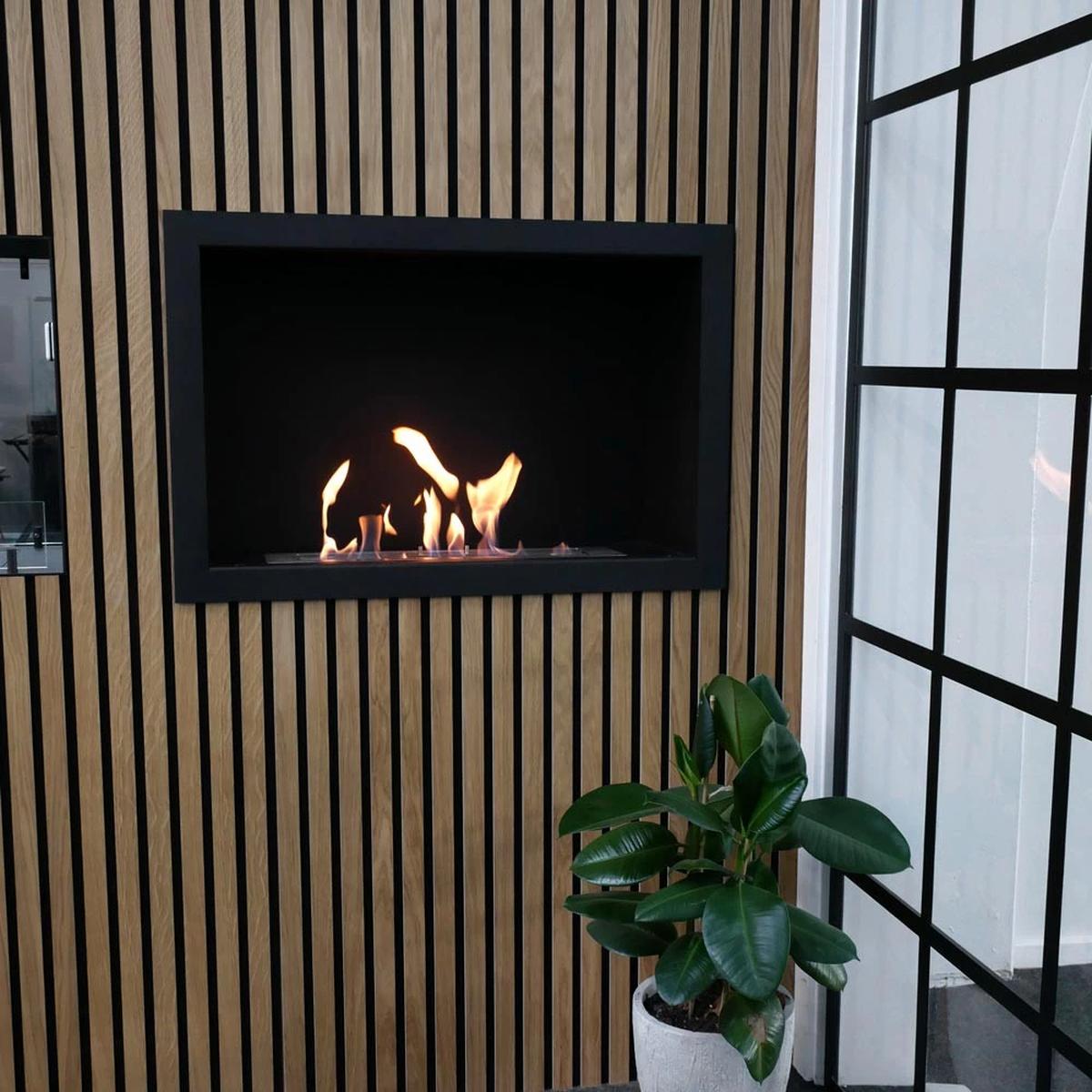 Foco Foco One 800, Bioethanol-Kamin, einseitig offen, manueller oder automatischer Brenner, 3,2 kW