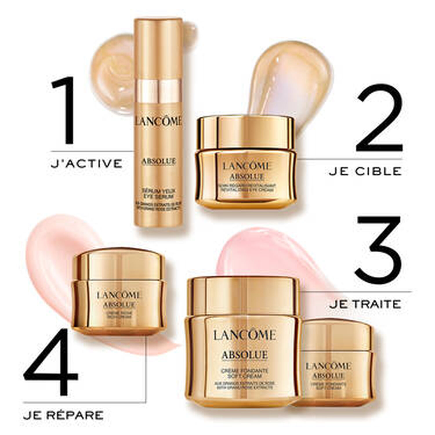 lancôme Absolue Coffret Crème fondante Absolue 60 ml + 4 Produits