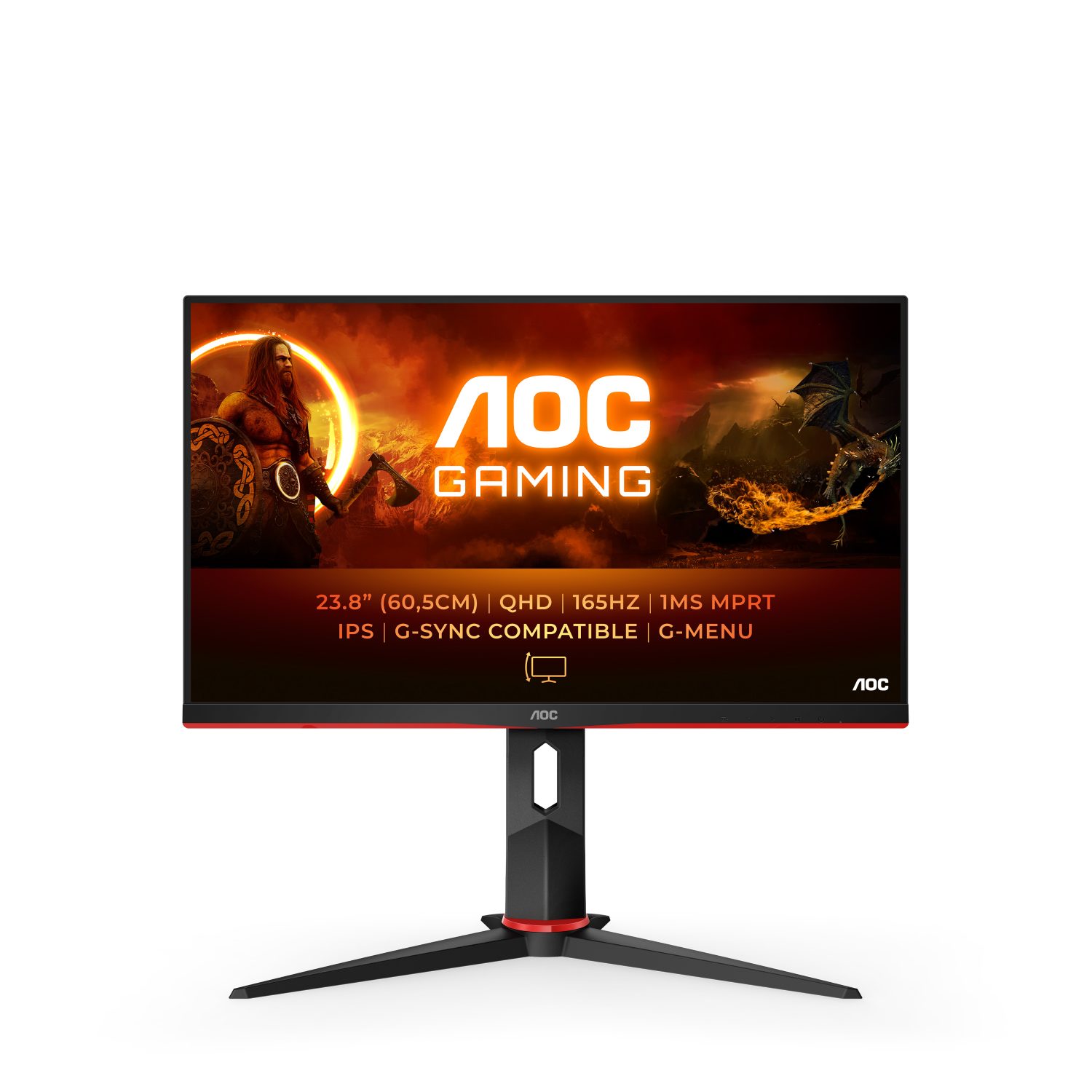 AOC Q24G2A/BK Gaming-Monitor (60,4 cm/24 