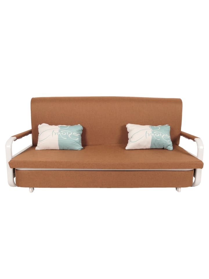 MCW Schlafsofa M83 Schlafcouch Couch Sofa, Stoff/Textil braun günstig kaufen onesize