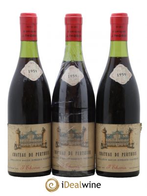 Mâcon Superieur Château de Perthuis Thorin 1959 - Lot de 3 Bouteilles