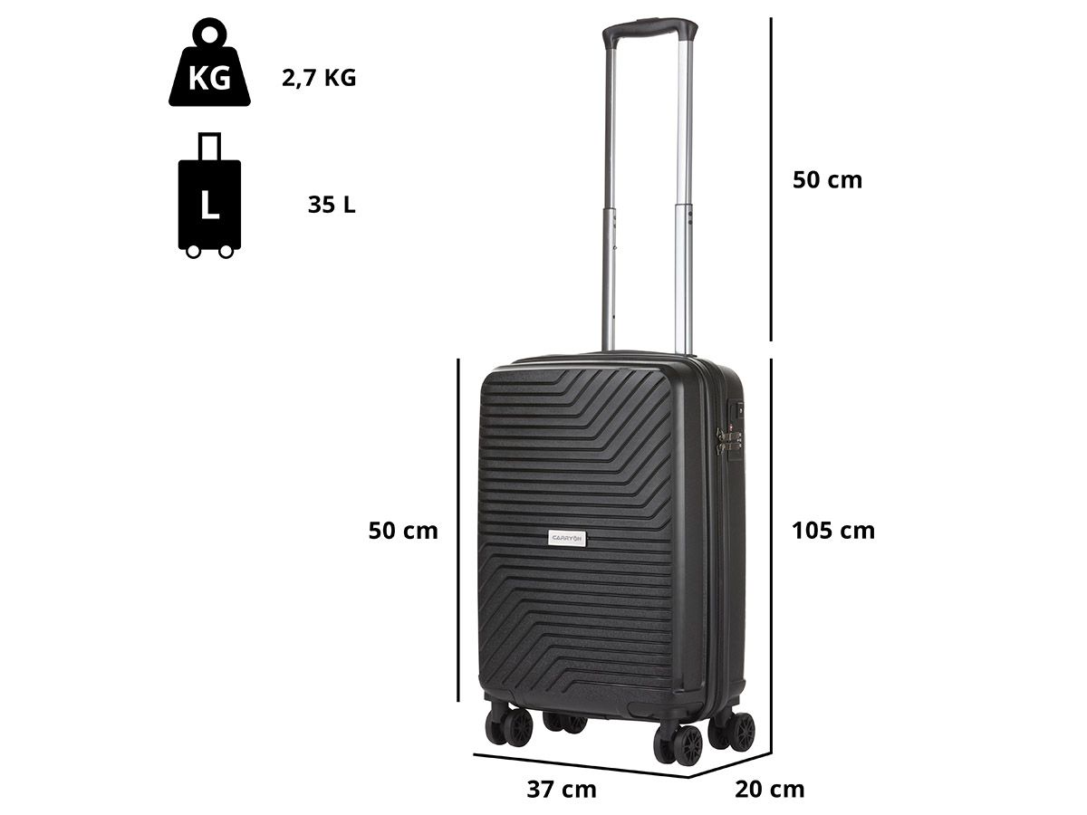 CarryOn Transport 55 cm Handgepäckkoffer mit USB