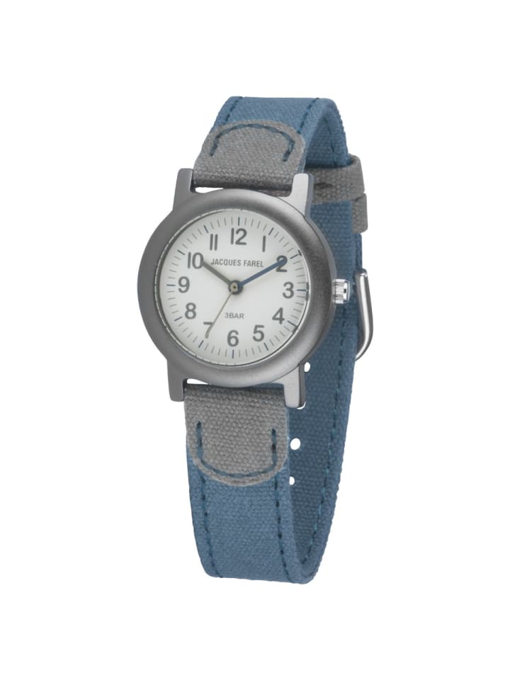 JACQUES FAREL Quarzuhr ORG 0777 in Blau günstig kaufen onesize
