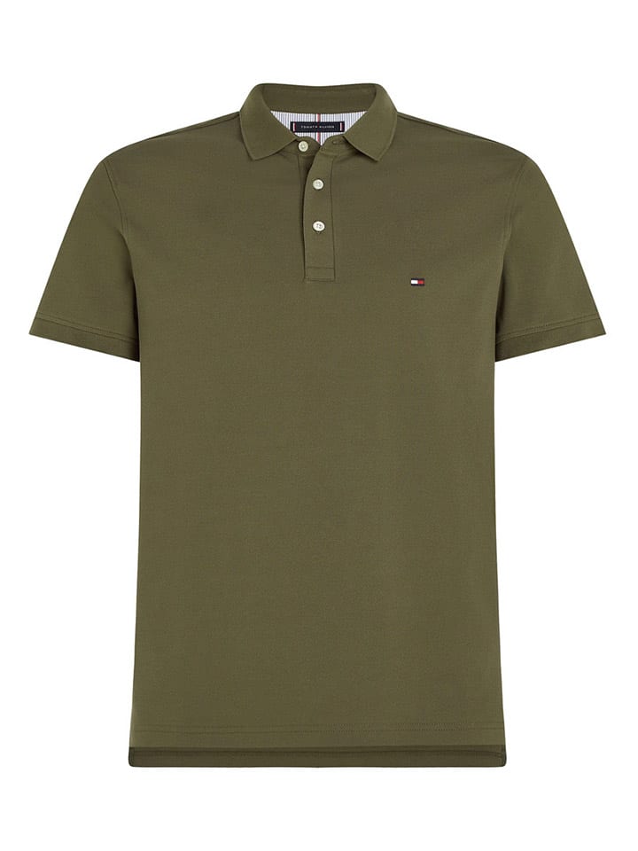 Tommy Hilfiger Poloshirt in Khaki günstig kaufen