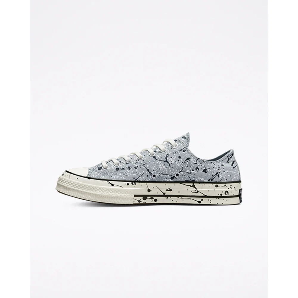 Converse Chuck 70 Low Paint Splatter A01172C / grau