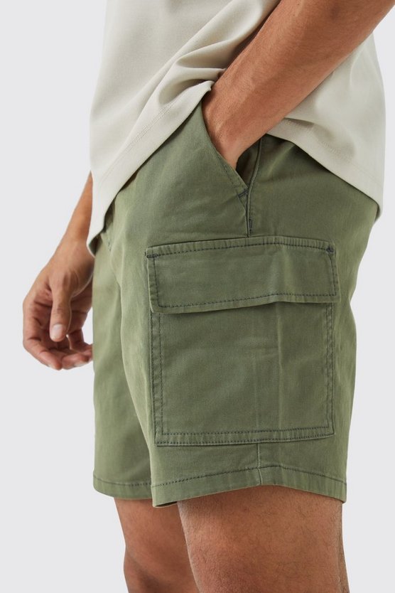 Slim-Fit Cargo-Shorts